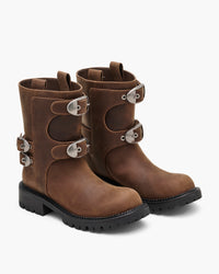 THE KIKI MOTO ANKLE BOOT