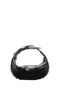 Petit sac The Crinkle en cuir - Black