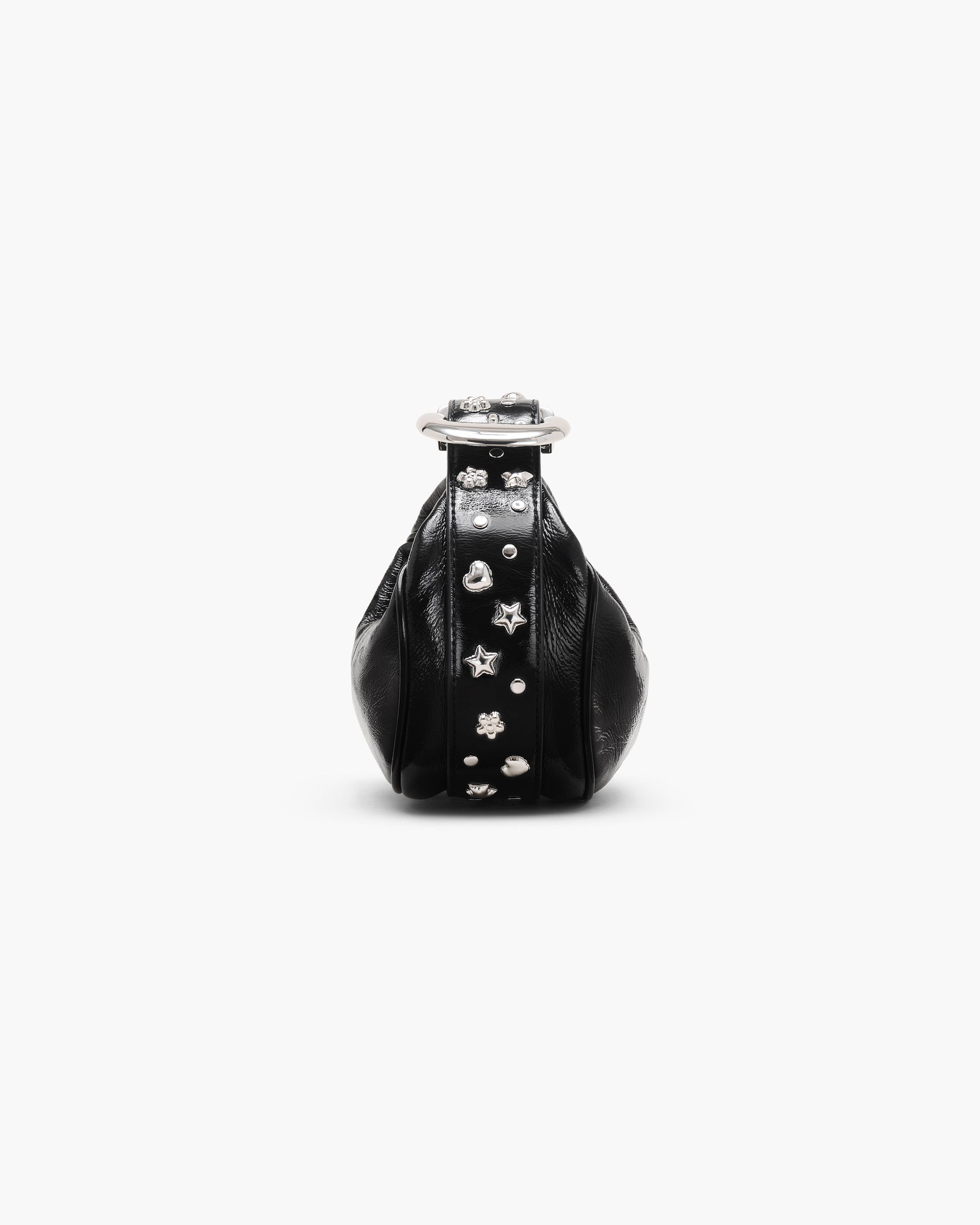 Petit sac The Crinkle en cuir - Black