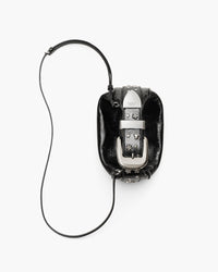Petit sac The Crinkle en cuir - Black