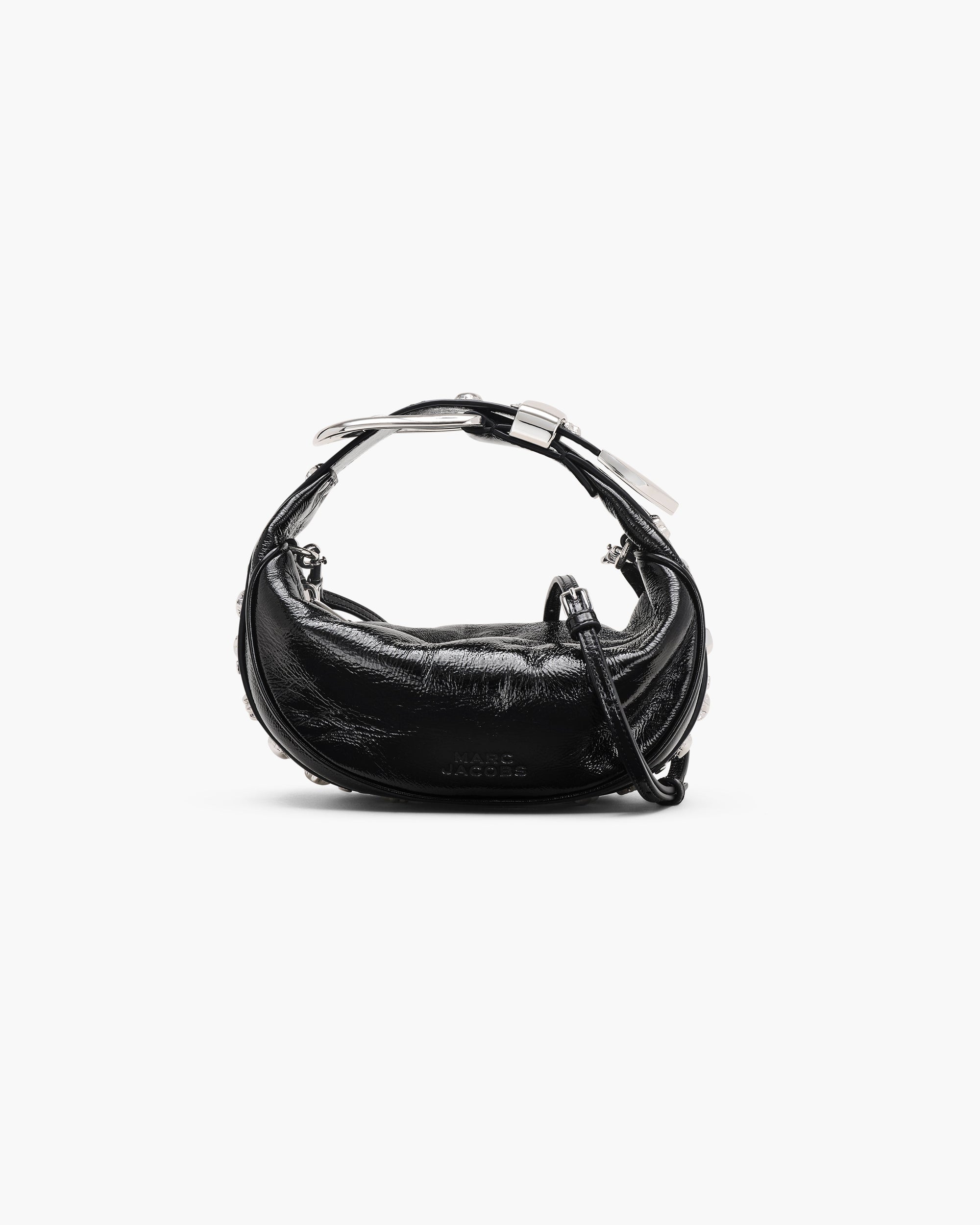 Petit sac The Crinkle en cuir - Black