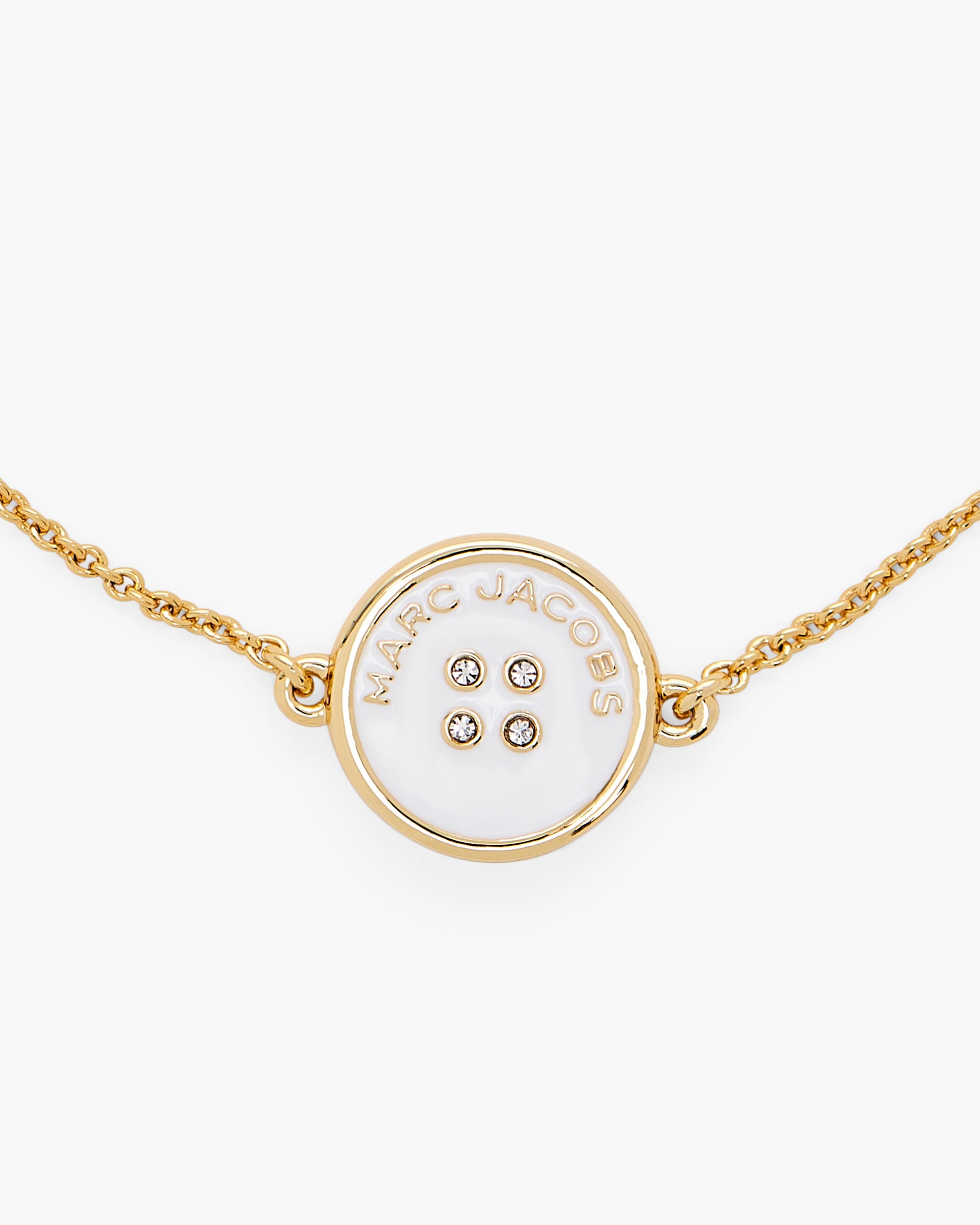 Bracelet Bouton en laiton - Gold & Cream