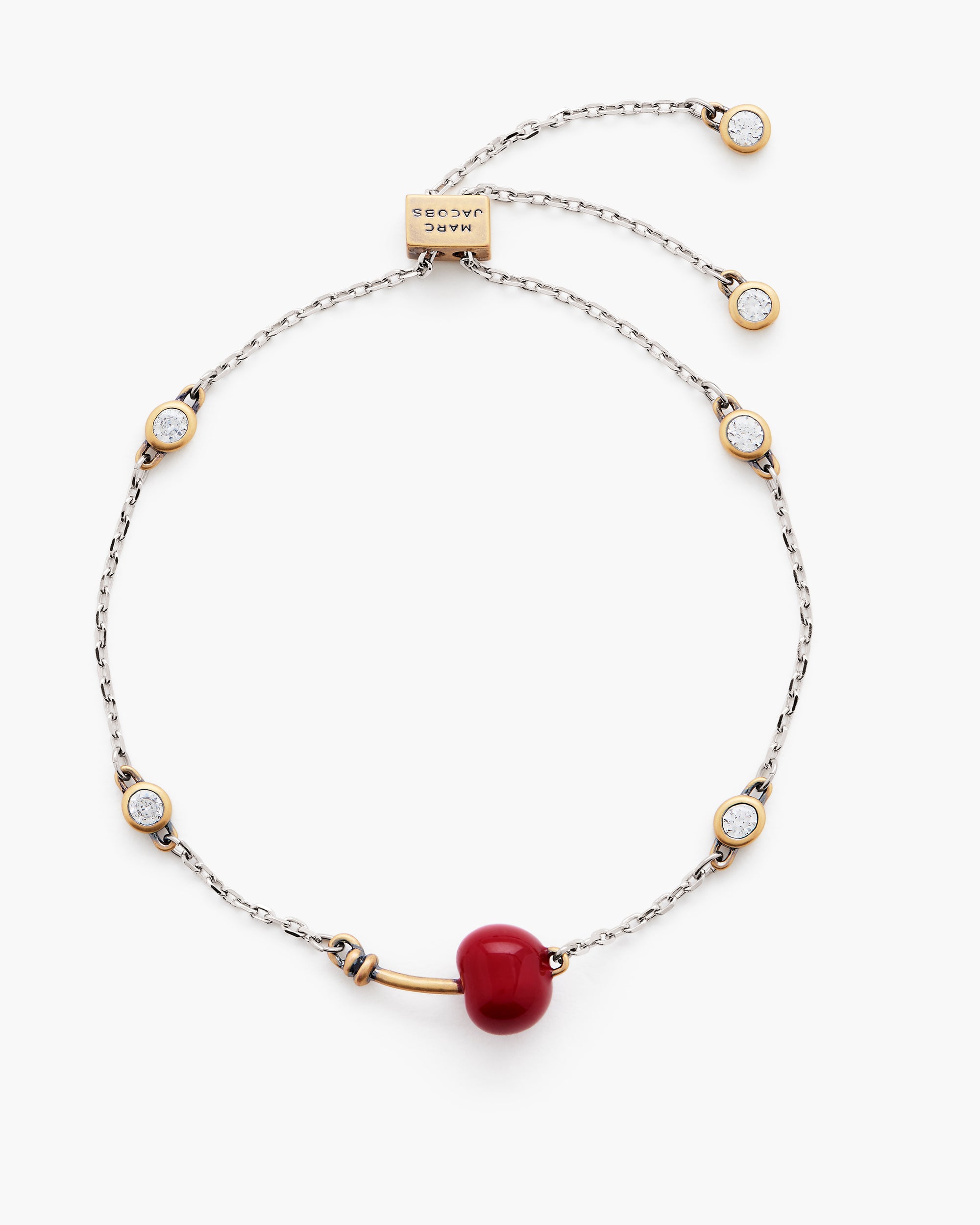 CHERRY CRYSTAL SLIDER BRACELET