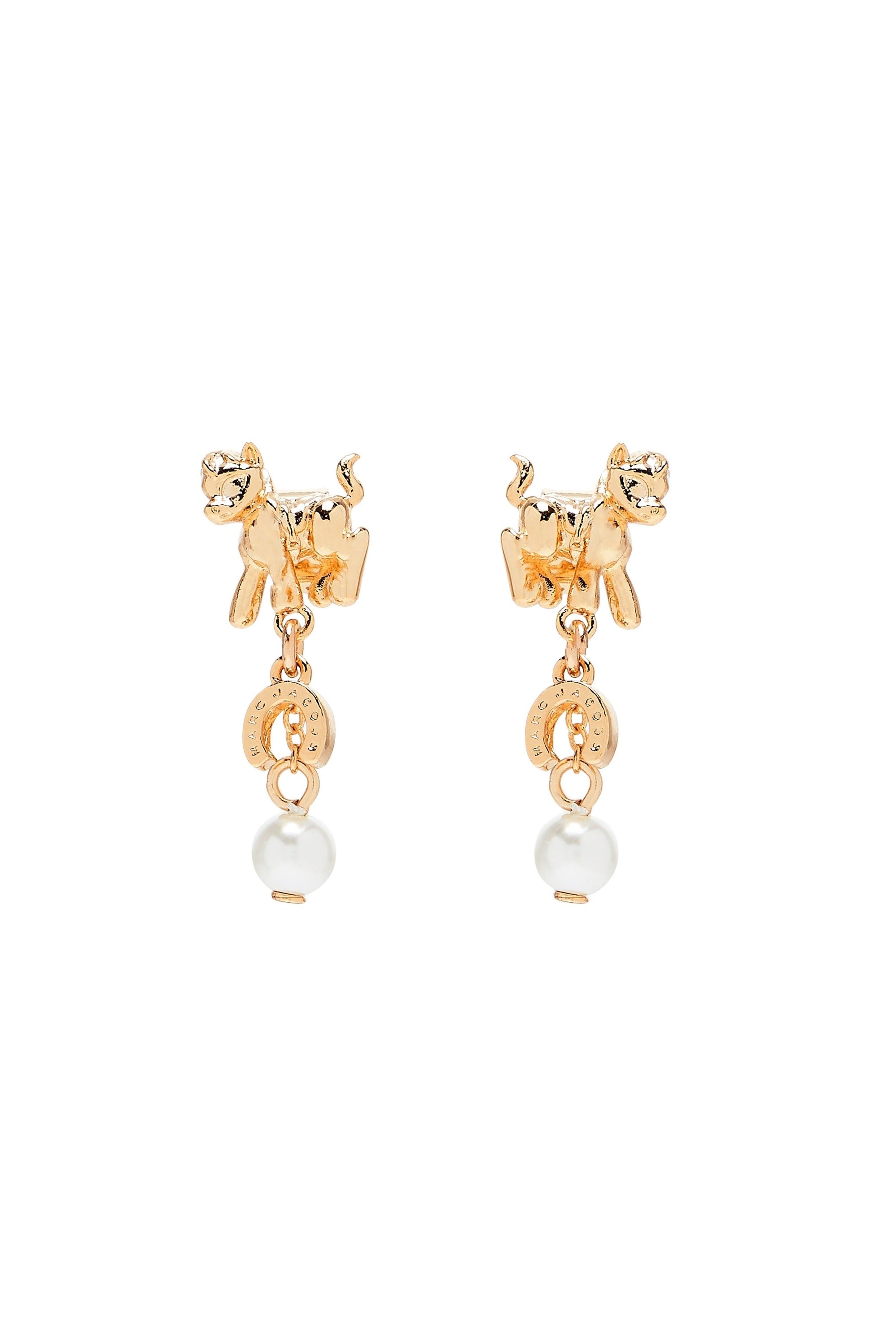 Boucles D’Oreilles Avec Breloque Poney - Gold
