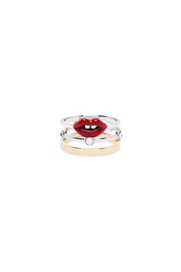 Ensemble de Bagues Lips - Gold & Silver