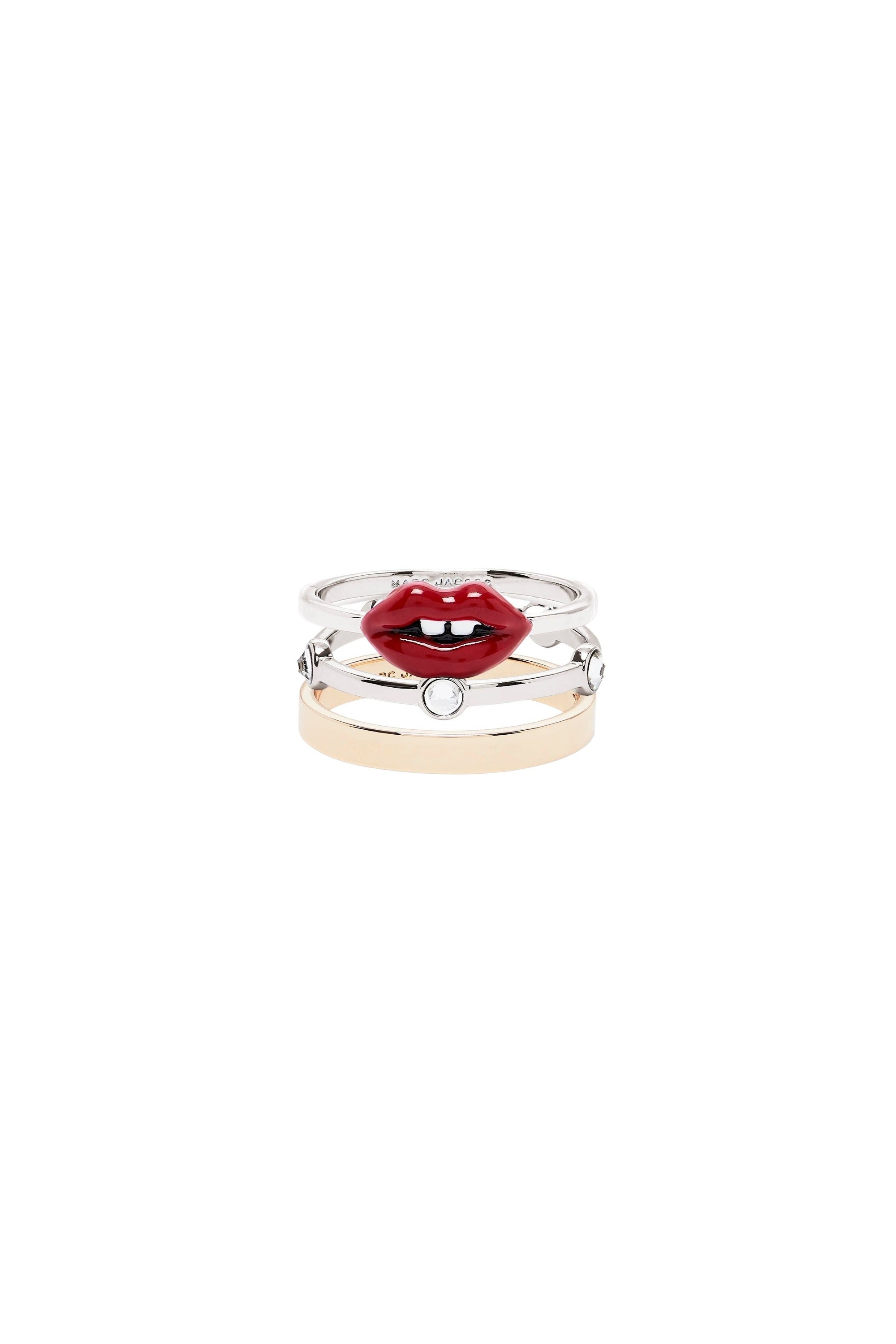 Ensemble de Bagues Lips - Gold & Silver