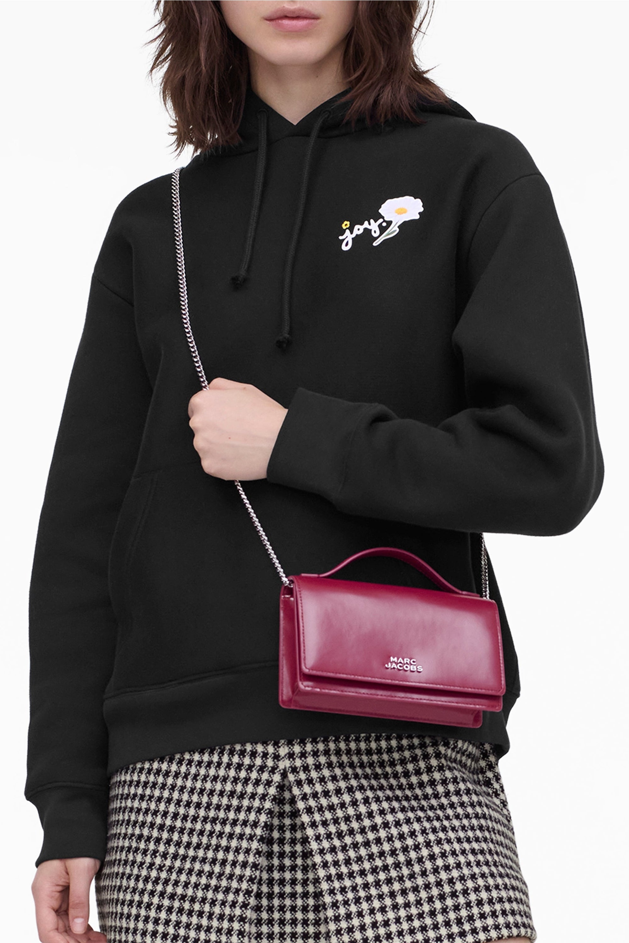 Sac The Mini Glam Mirror en cuir - Lipgloss Pink