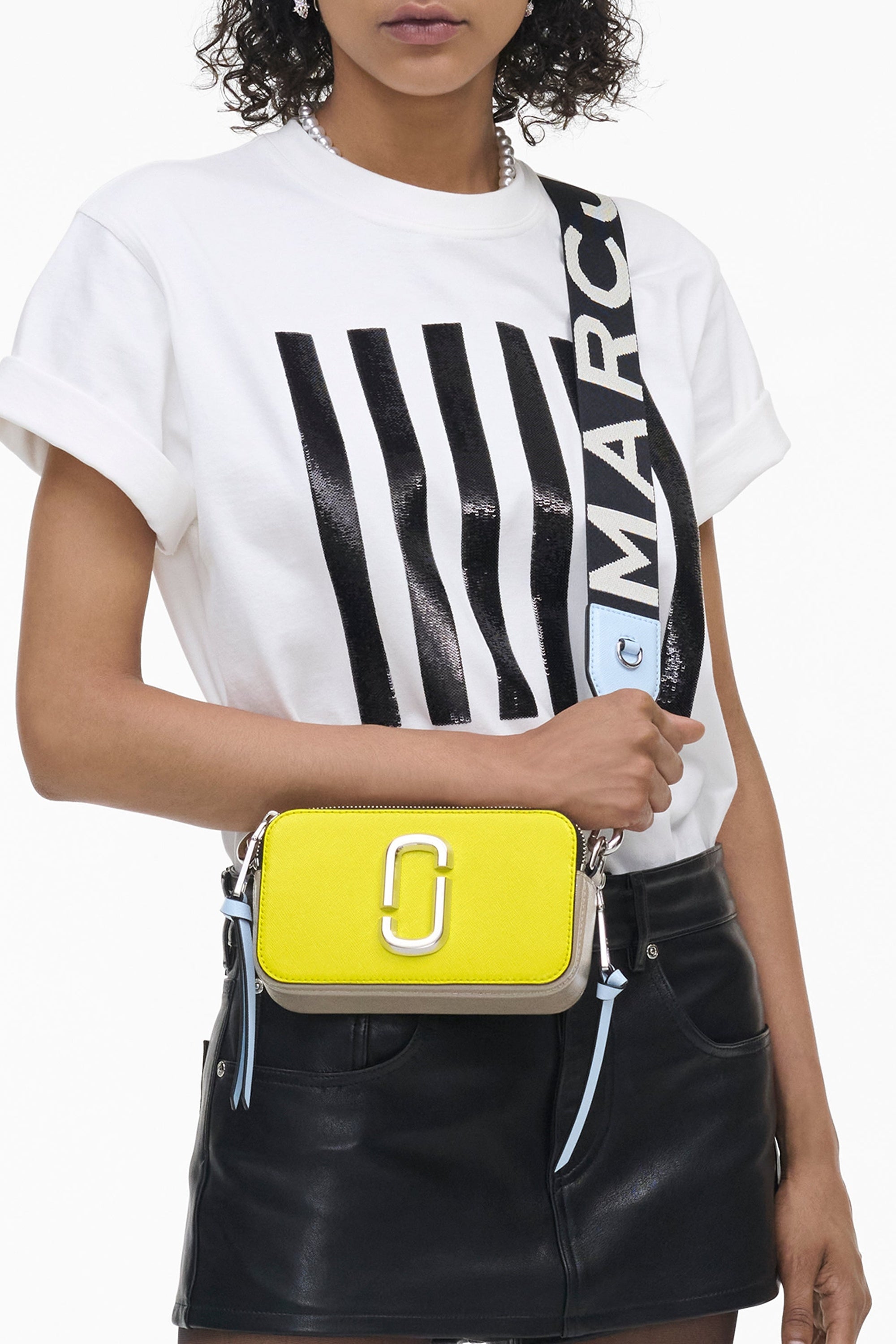 Sac à bandoulière Snapshot en cuir - Daisy Yellow