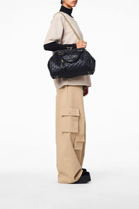 Sac Stam avec chaîne en cuir - Black