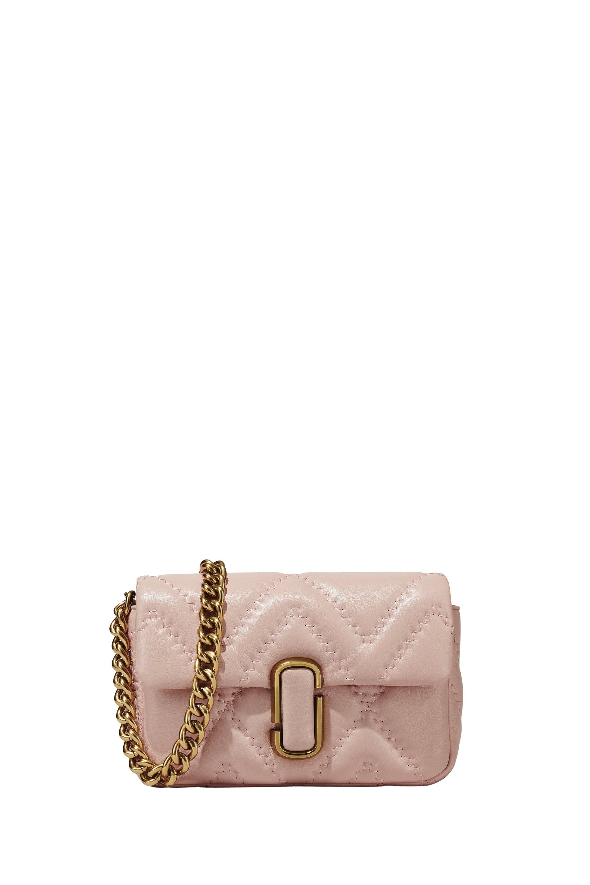 Sac The Shoulder Bag en cuir matelassé - Rose