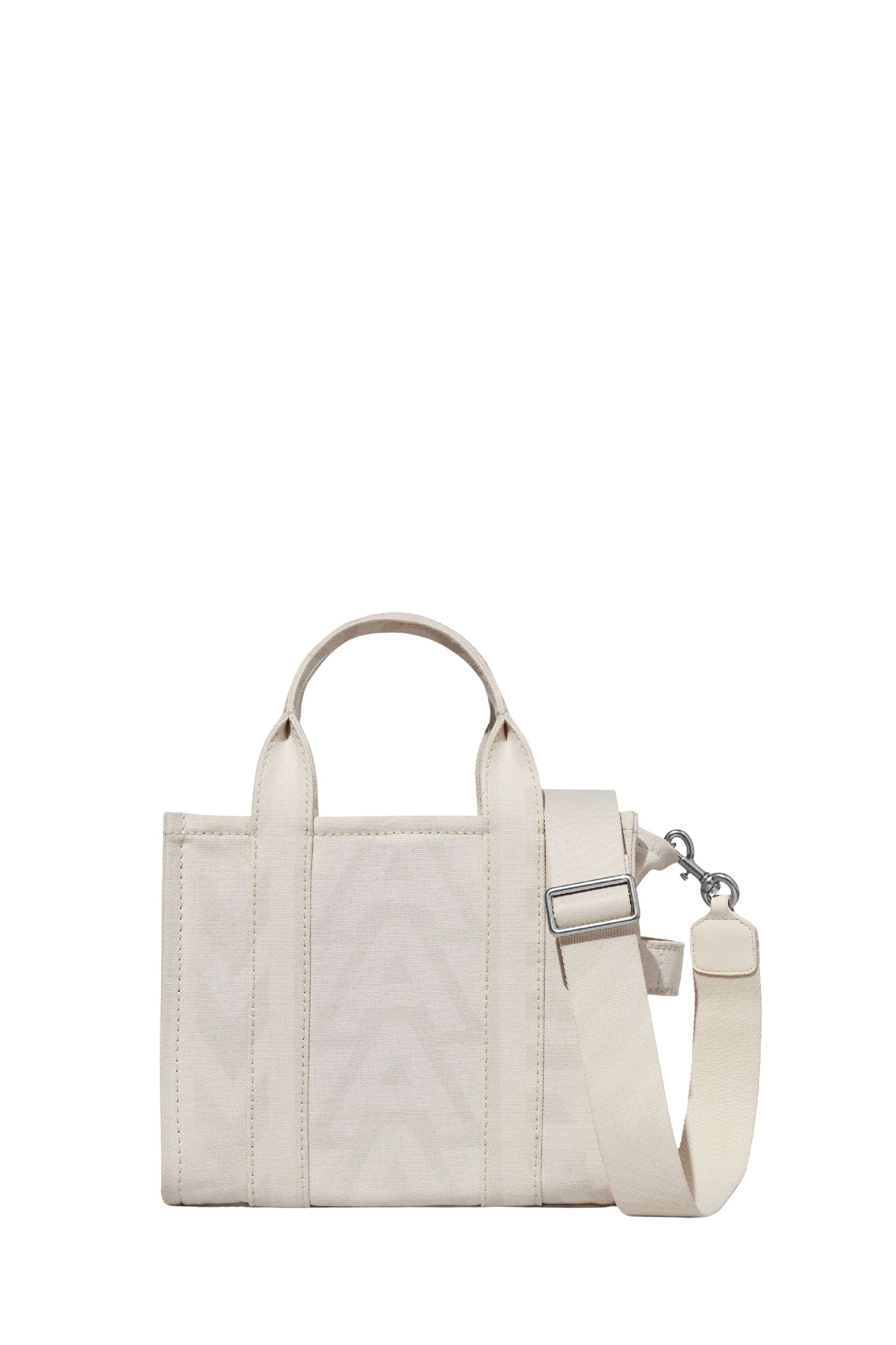 Petit sac à bandoulière The Tote Bag en tissu - Eggshell & Optic White