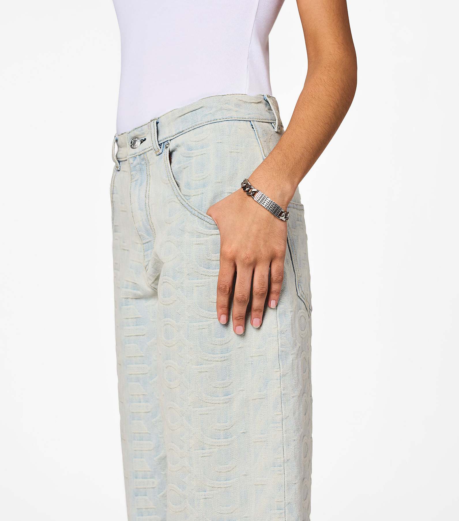 Bracelet à chaîne Id - Aged Silver