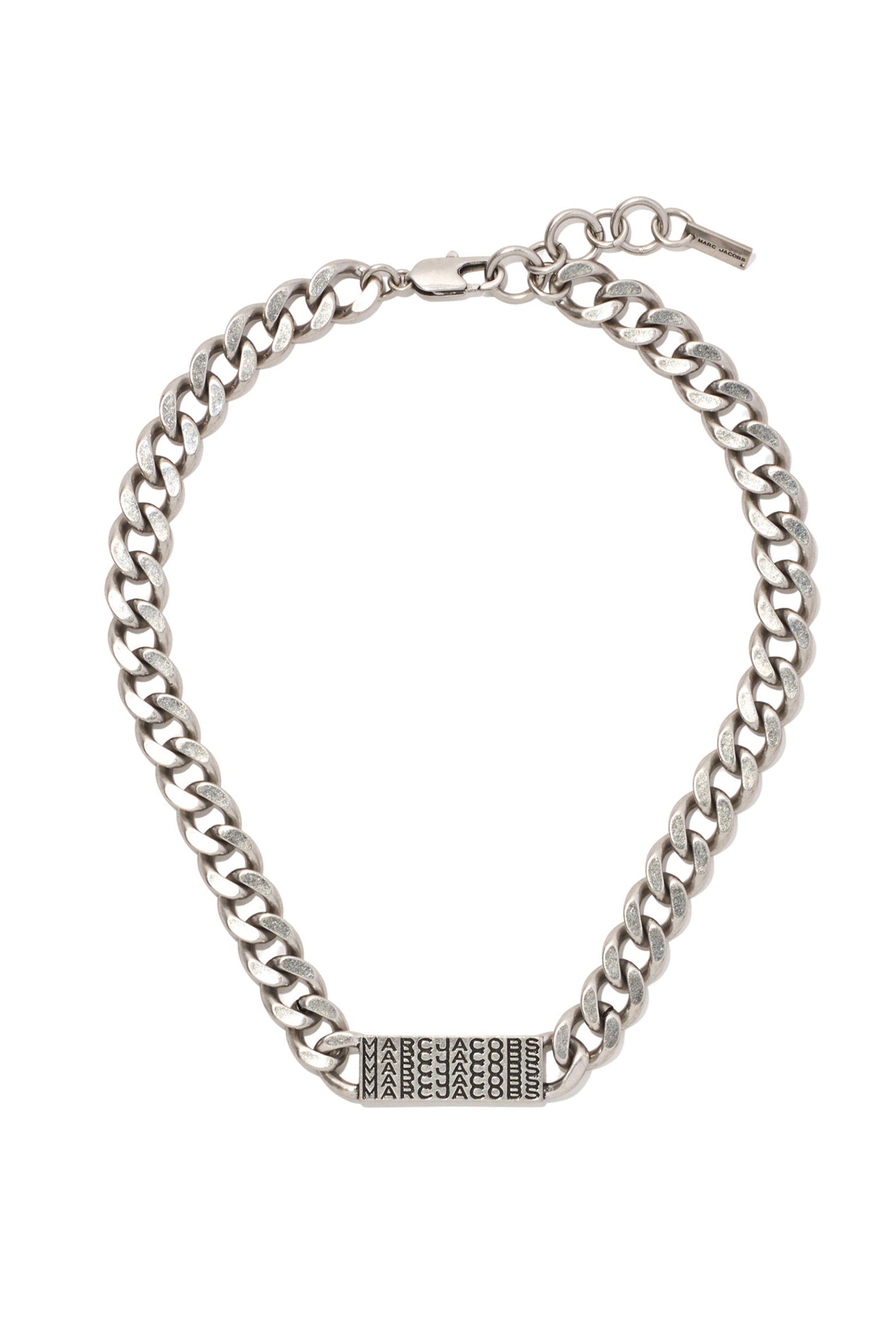 Collier Monogram à maillons en laiton - Aged Silver