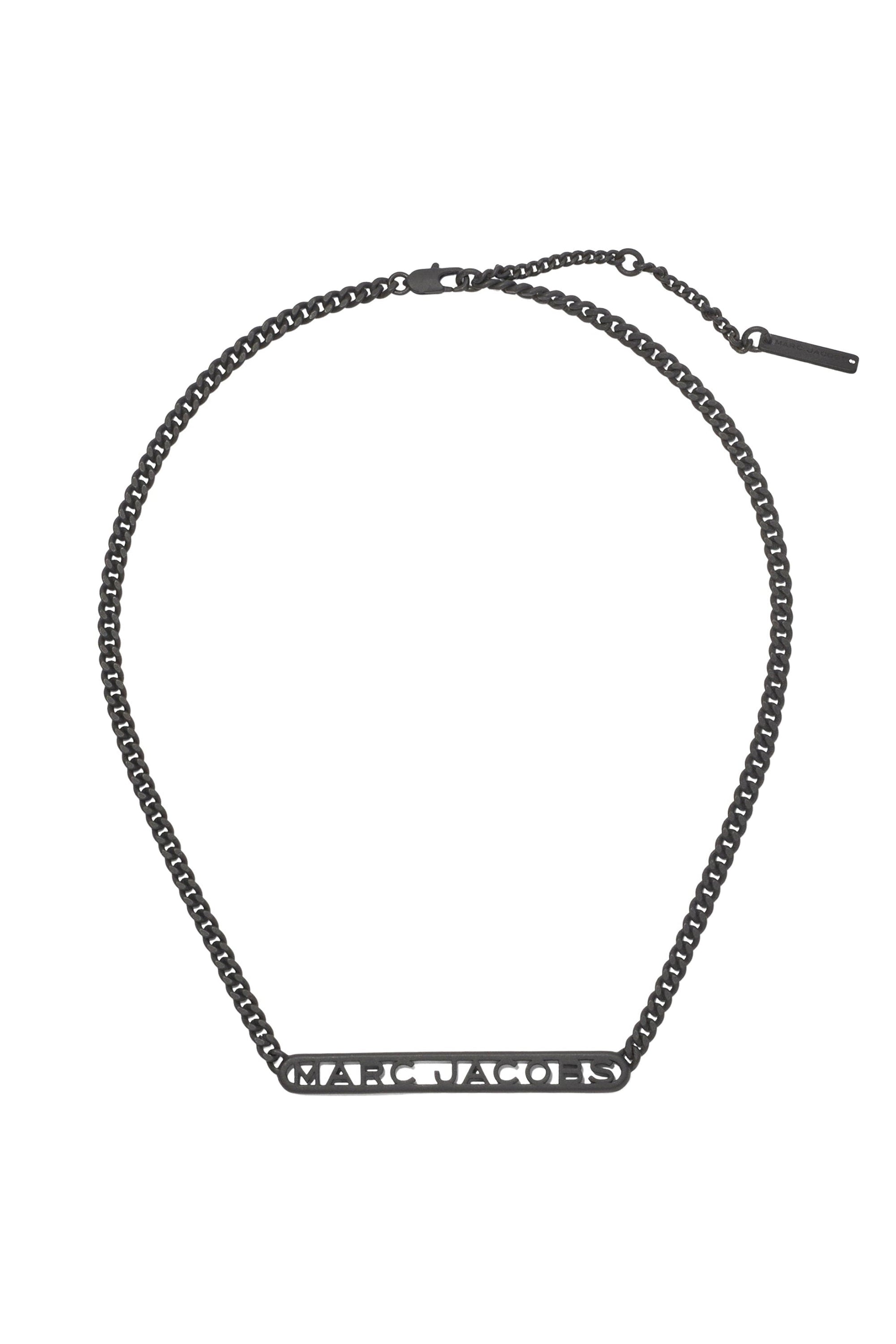 Dtm Marc Jacobs brass necklace - Black