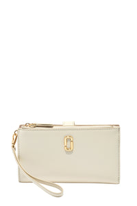 Pochette de téléphone à logo en cuir - Cloud White