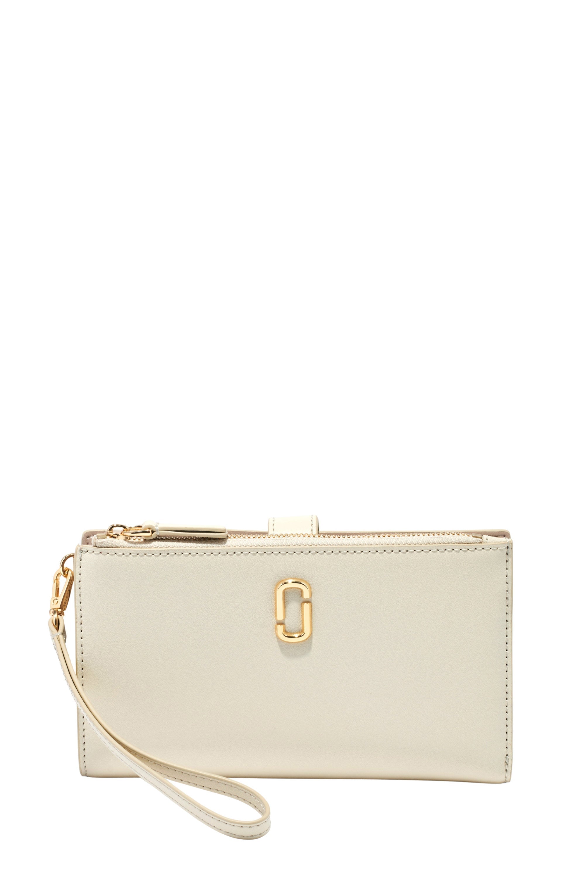 Pochette de téléphone à logo en cuir - Cloud White