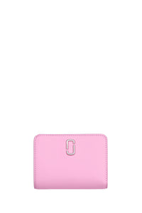 Portefeuille Compact en cuir - Fluro Candy Pink