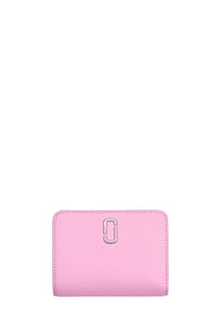 Portefeuille Compact en cuir - Fluro Candy Pink