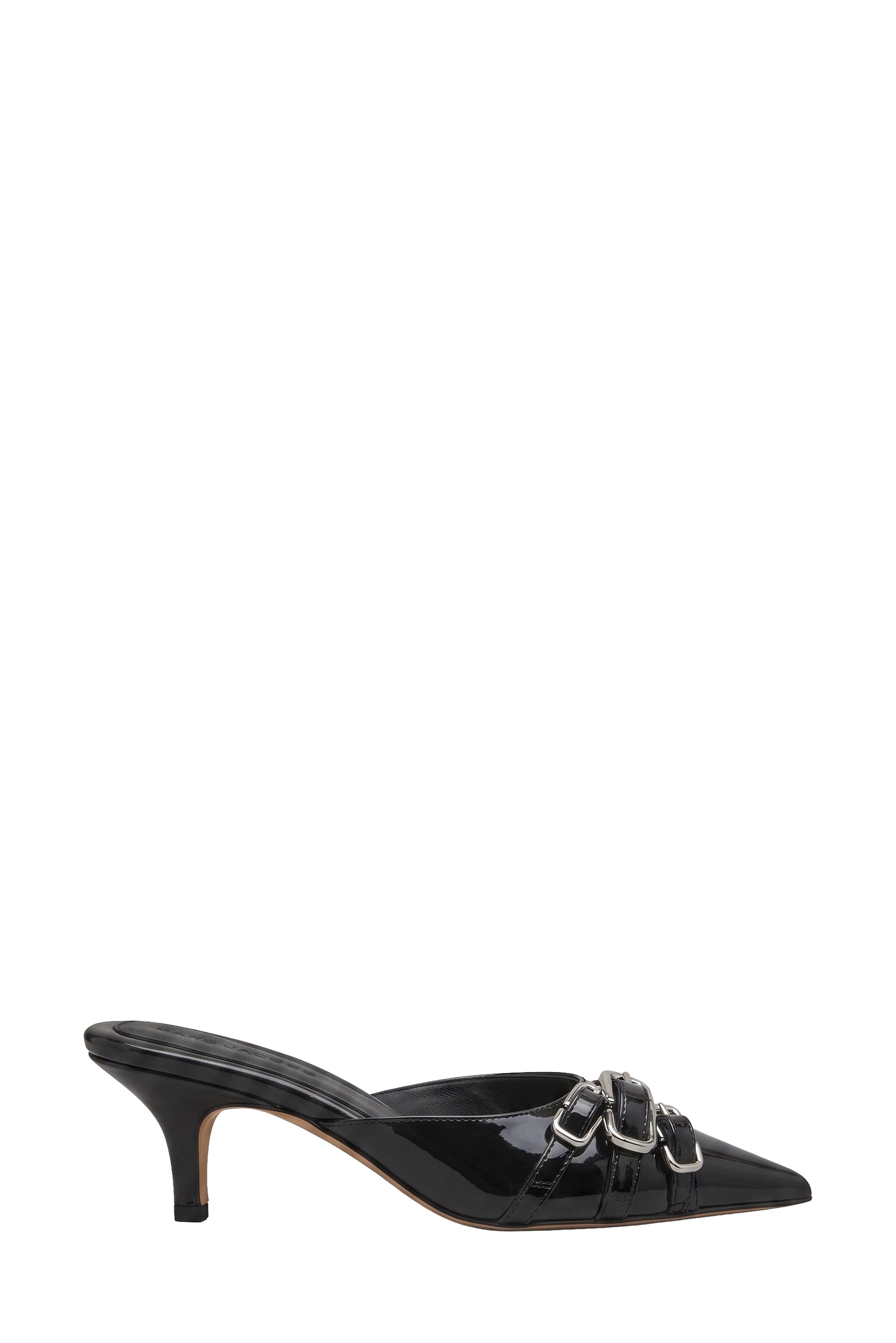 Mules à talons The Emma Kitten 35 en cuir - Black