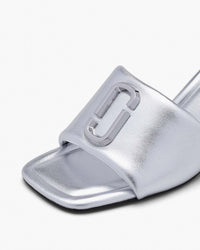 Mules à talons The J Marc irisées 65 en cuir - Silver