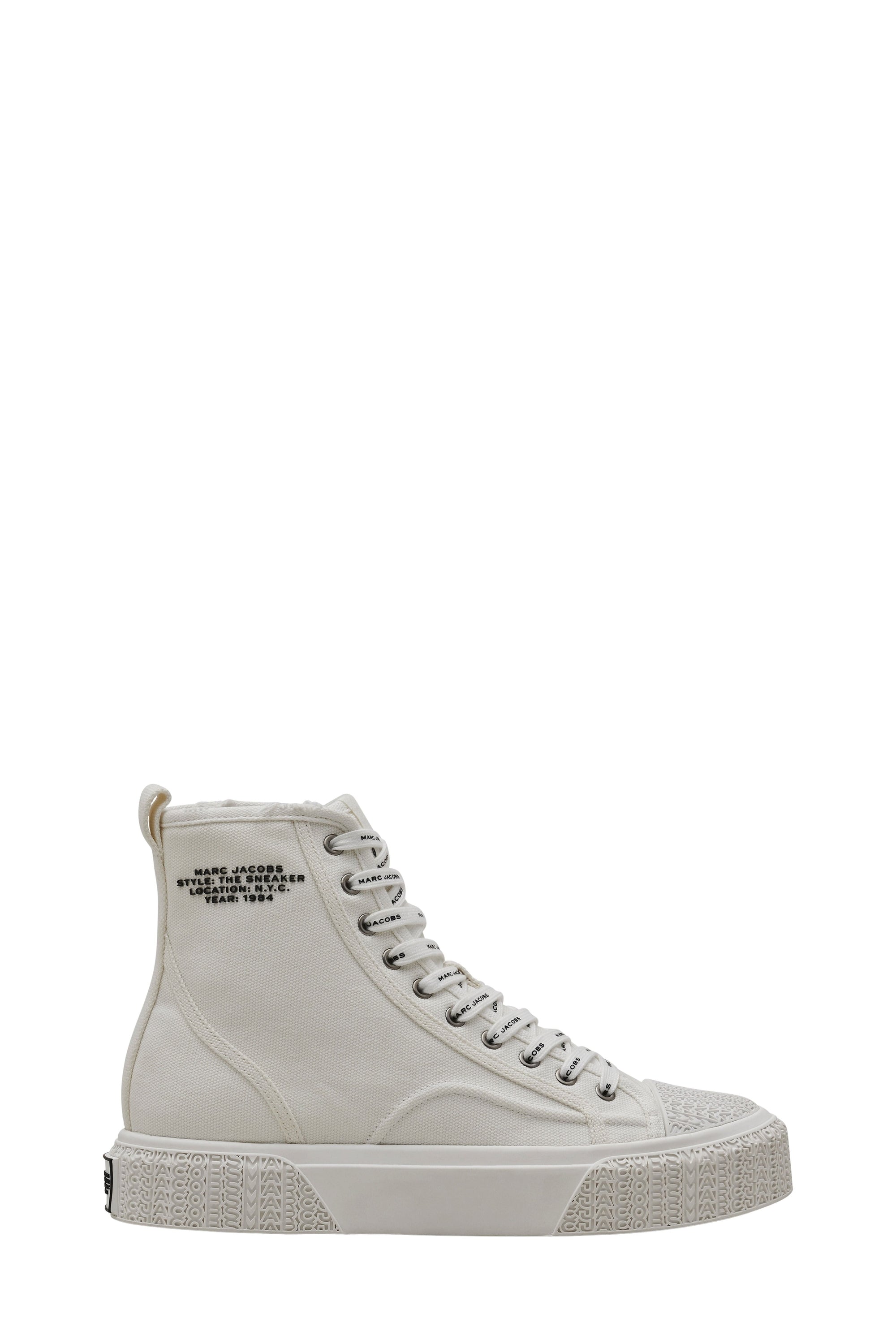 Sneakers montantes à lacets - White