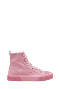 Sneakers montantes à lacets - Ribbon Pink