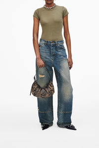 Sac The Crescent en cuir - Camel