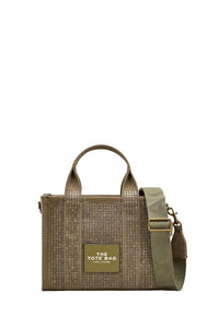 Petit sac à bandoulière The Tote Bag avec strass - Slate Green Crystal