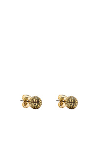Boucles d'oreilles Ball chain Monogram - Light Antique Gold