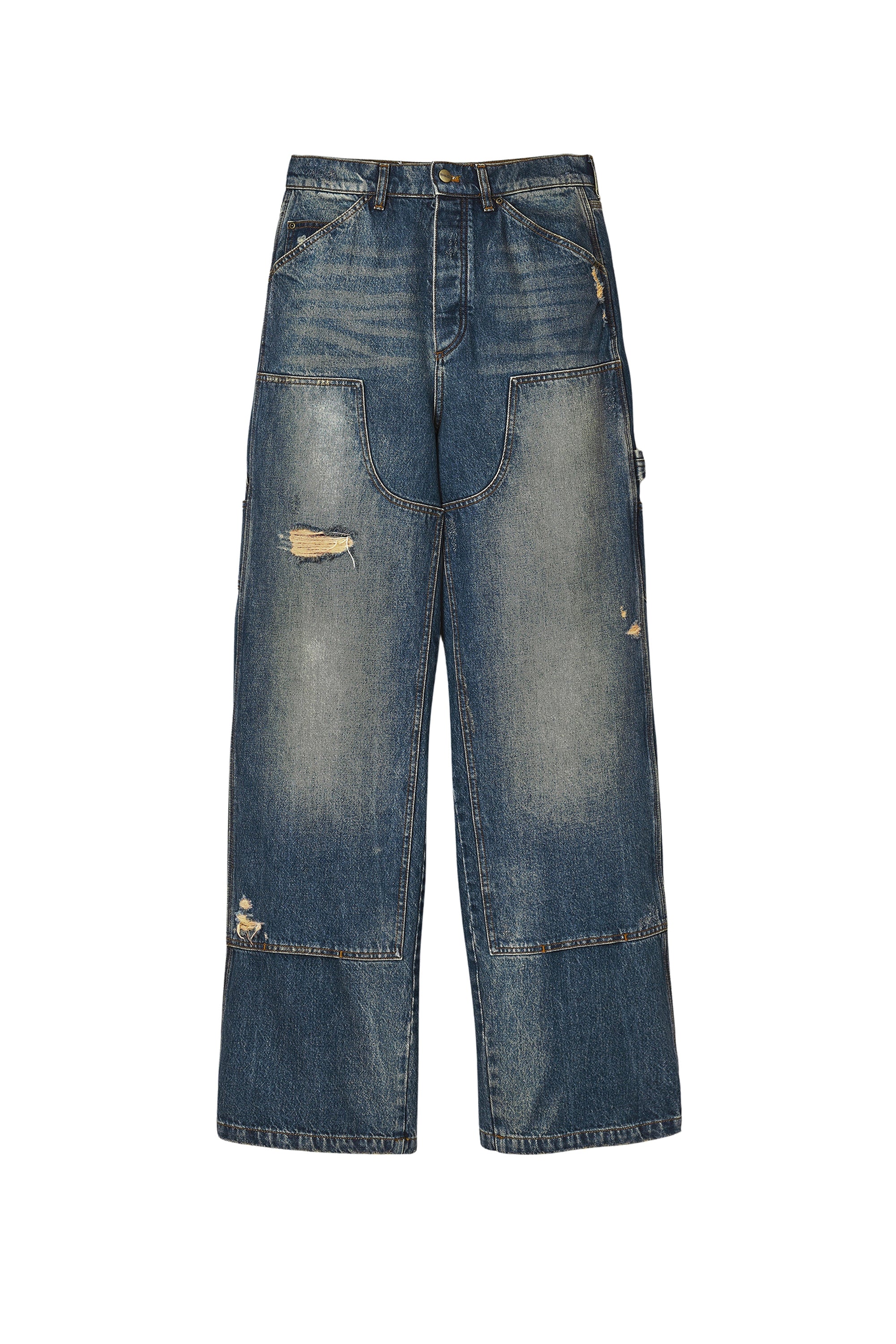 Pantalon large en denim - Grunge Indigo