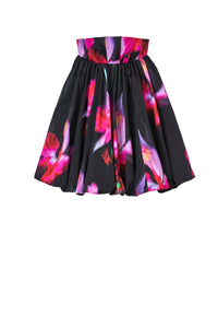 Robe bustier à imprimé floral - Black Multicolor