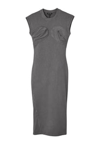 1 / DJV /0€ /0qty-0 /ST 0% /1 TROCA 105€   Robe à coutures - Steel Grey
