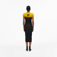 GRUNGE SPRAY SHRUNK TEE DRESS