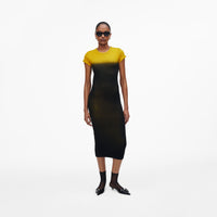 GRUNGE SPRAY SHRUNK TEE DRESS