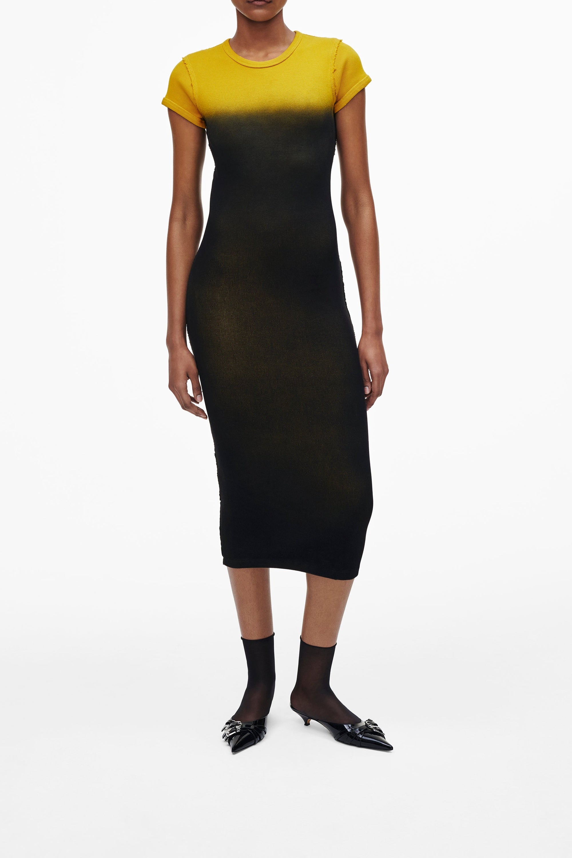 Robe t-Shirt Grunge - Black & Citrine