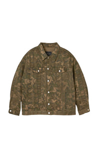 Veste boutonnée camouflage - Camo Multicolor
