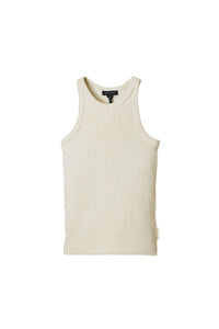Ribbed Grunge tank top - Cream