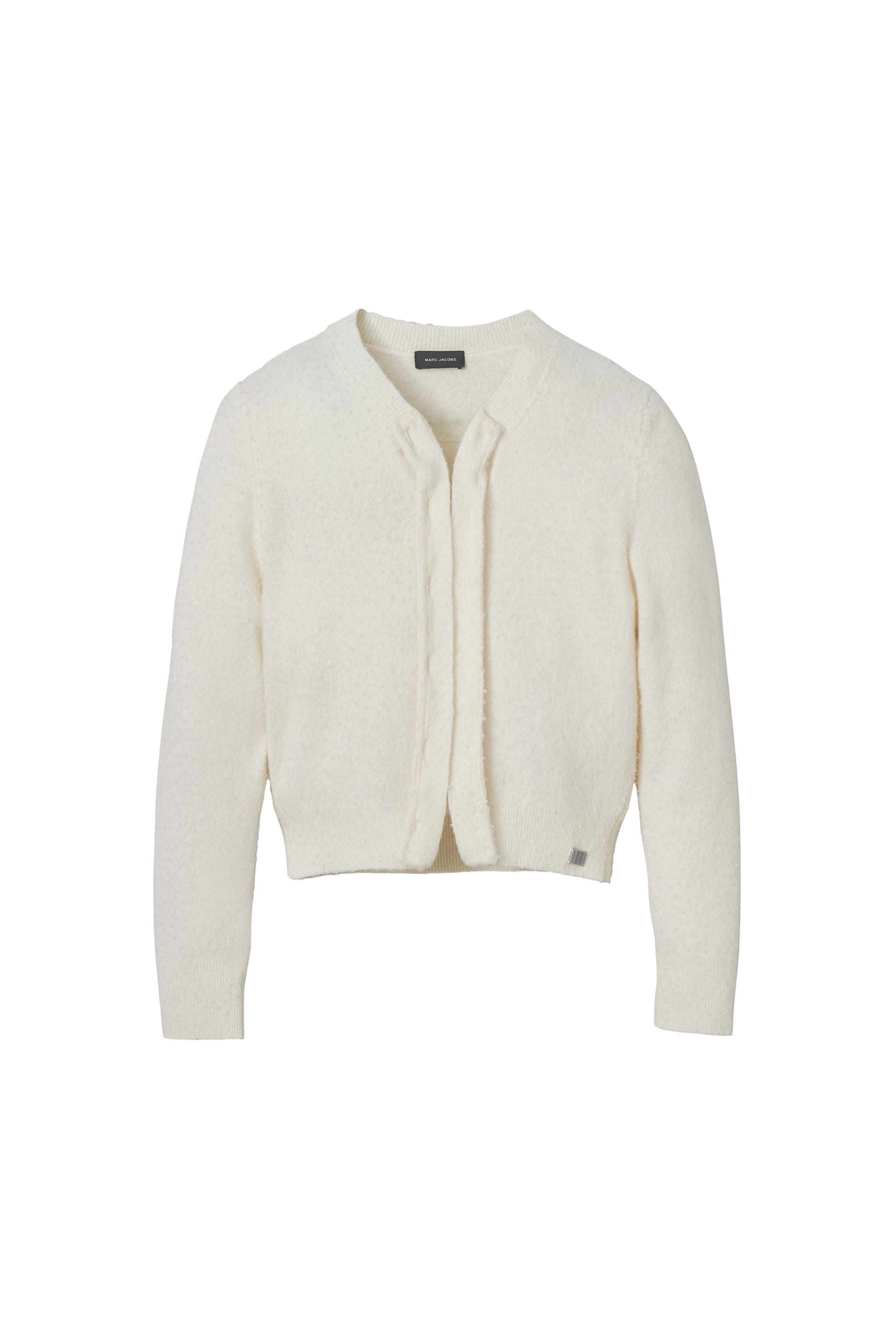 Pilled wool cardigan - Cream