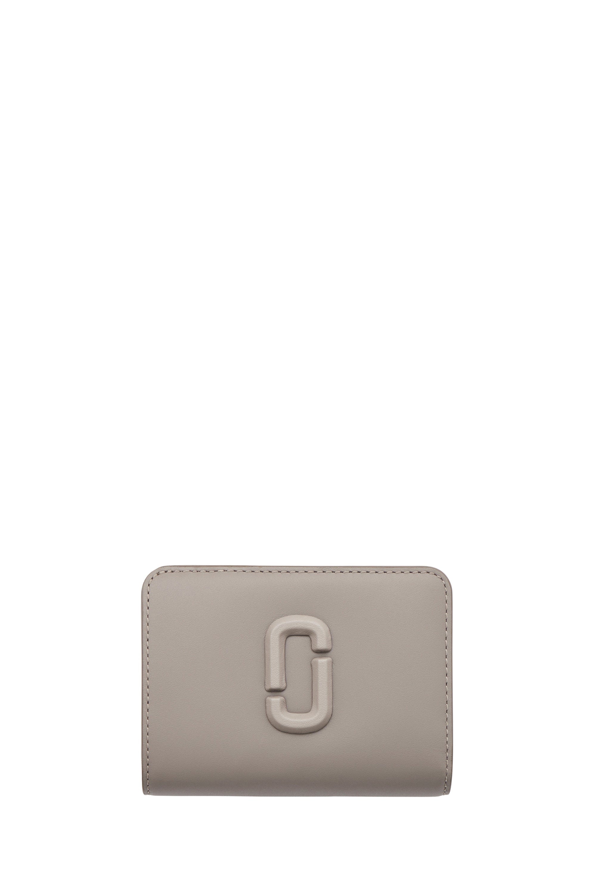 Portefeuille Compact en cuir - Cement