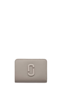 Portefeuille Compact en cuir - Cement