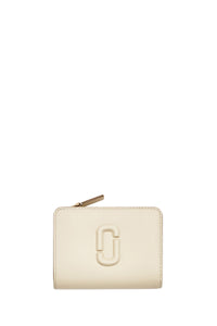 Portefeuille Compact en cuir - Cloud White