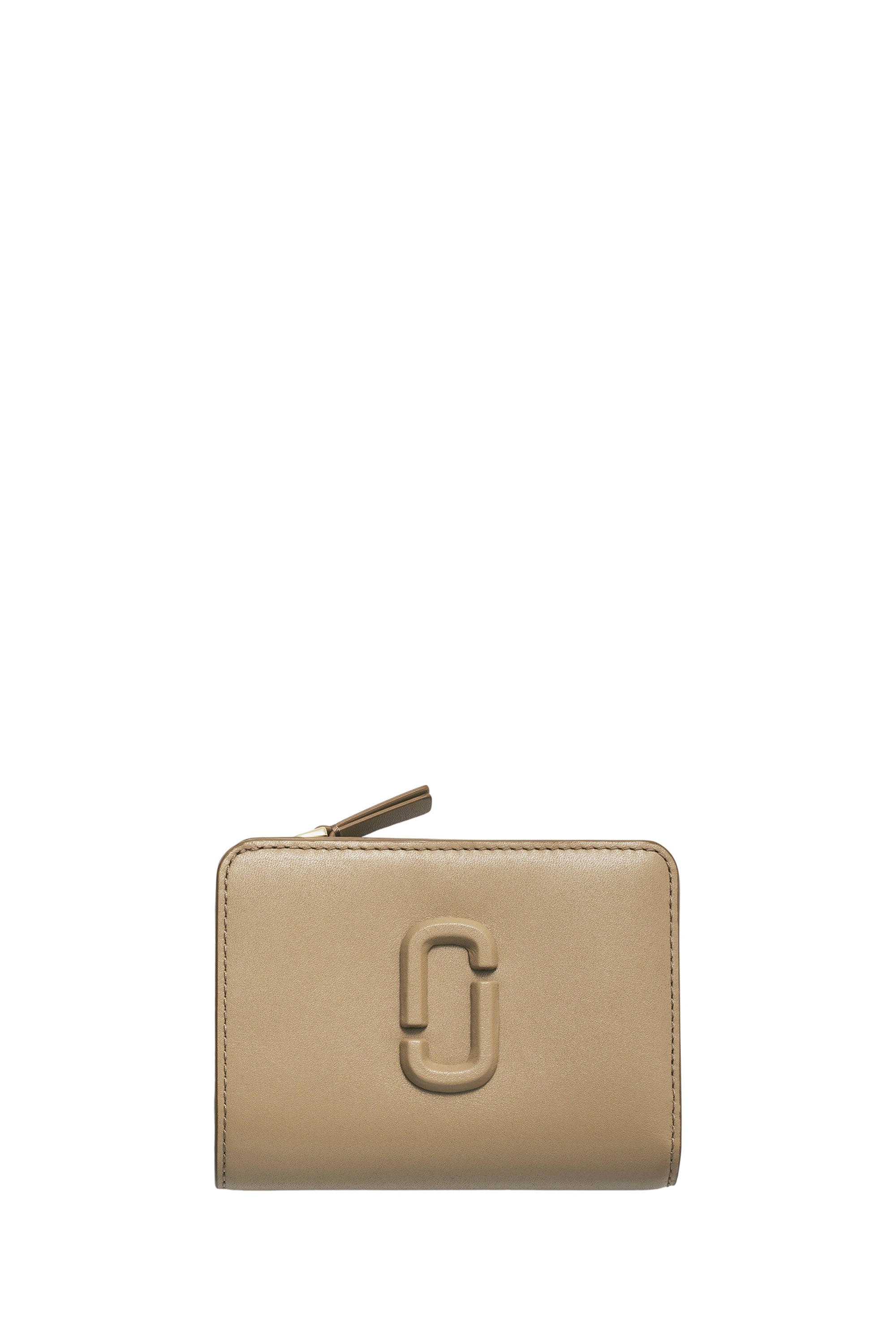 Portefeuille Compact en cuir - Camel