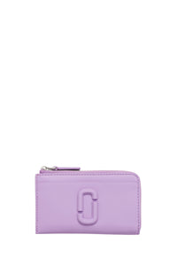 Compact Leather Wallet - Cloud White