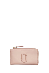 Portefeuille The Wallet en cuir - Rose