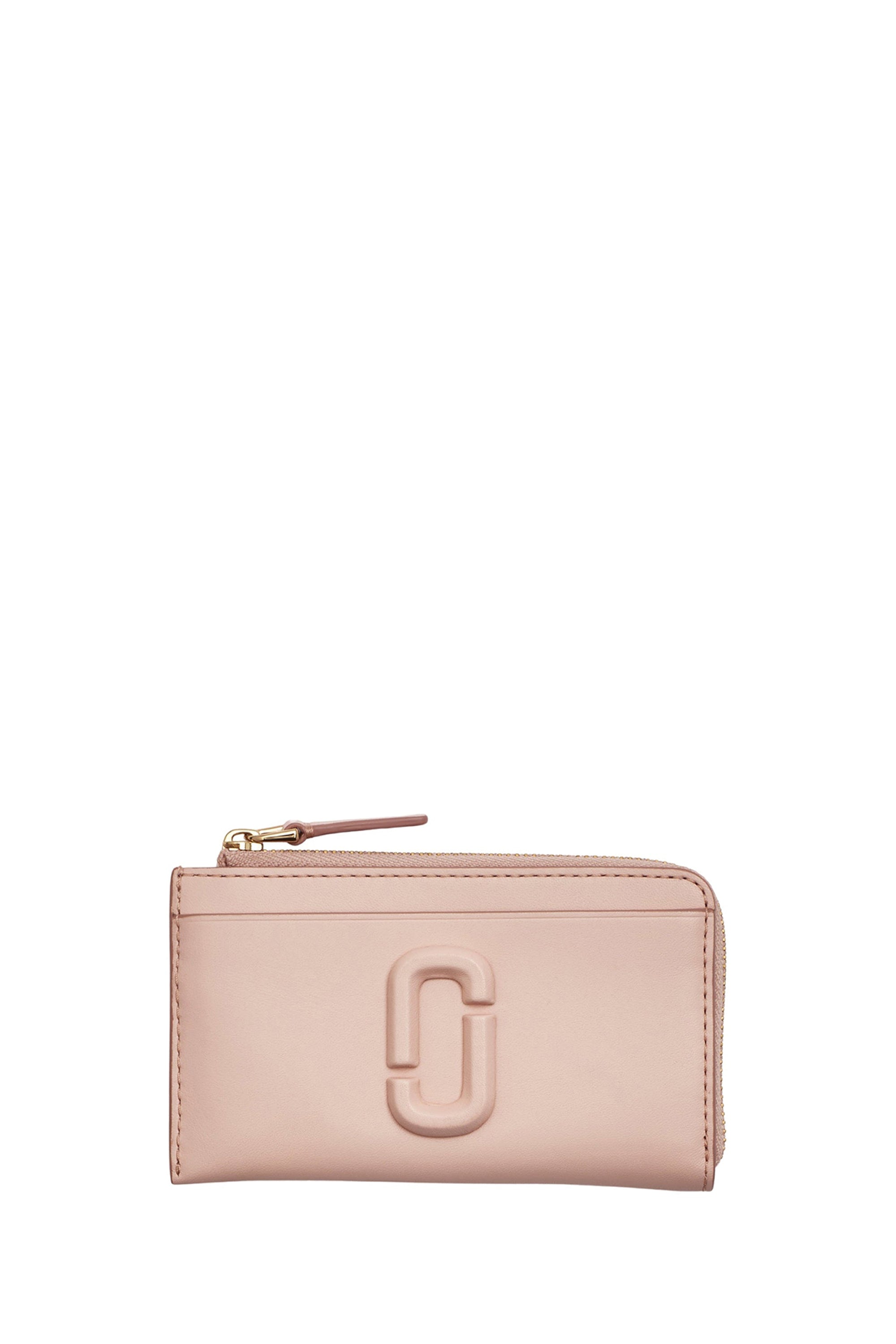 Portefeuille The Wallet en cuir - Rose