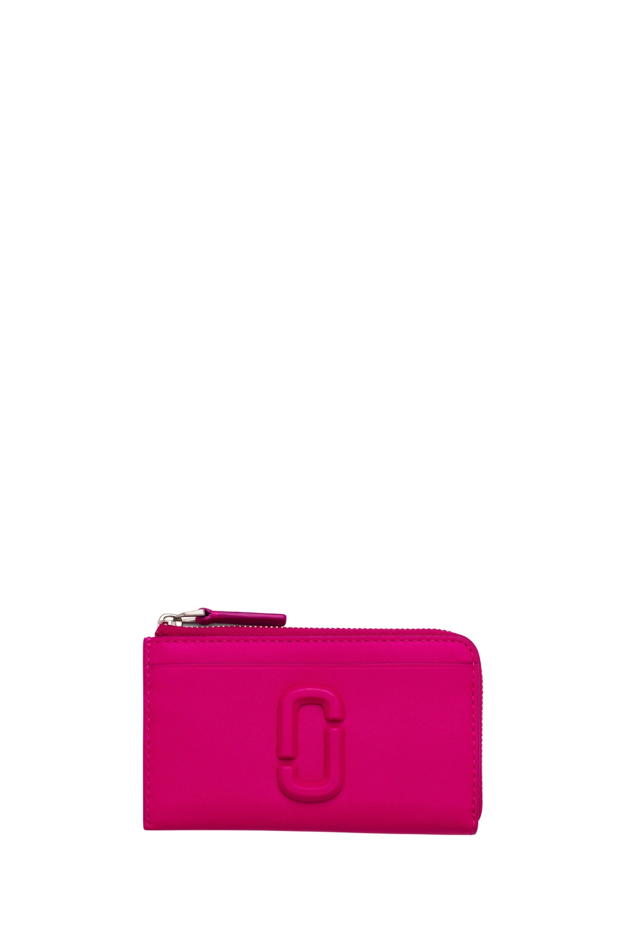 1 / DJV /55€ /9qty-9 /ST 100% /5 TROCA 45€   Portefeuille Compact en cuir - Hot Pink
