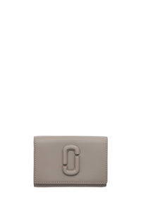 Portefeuille The Wallet en cuir - Cement