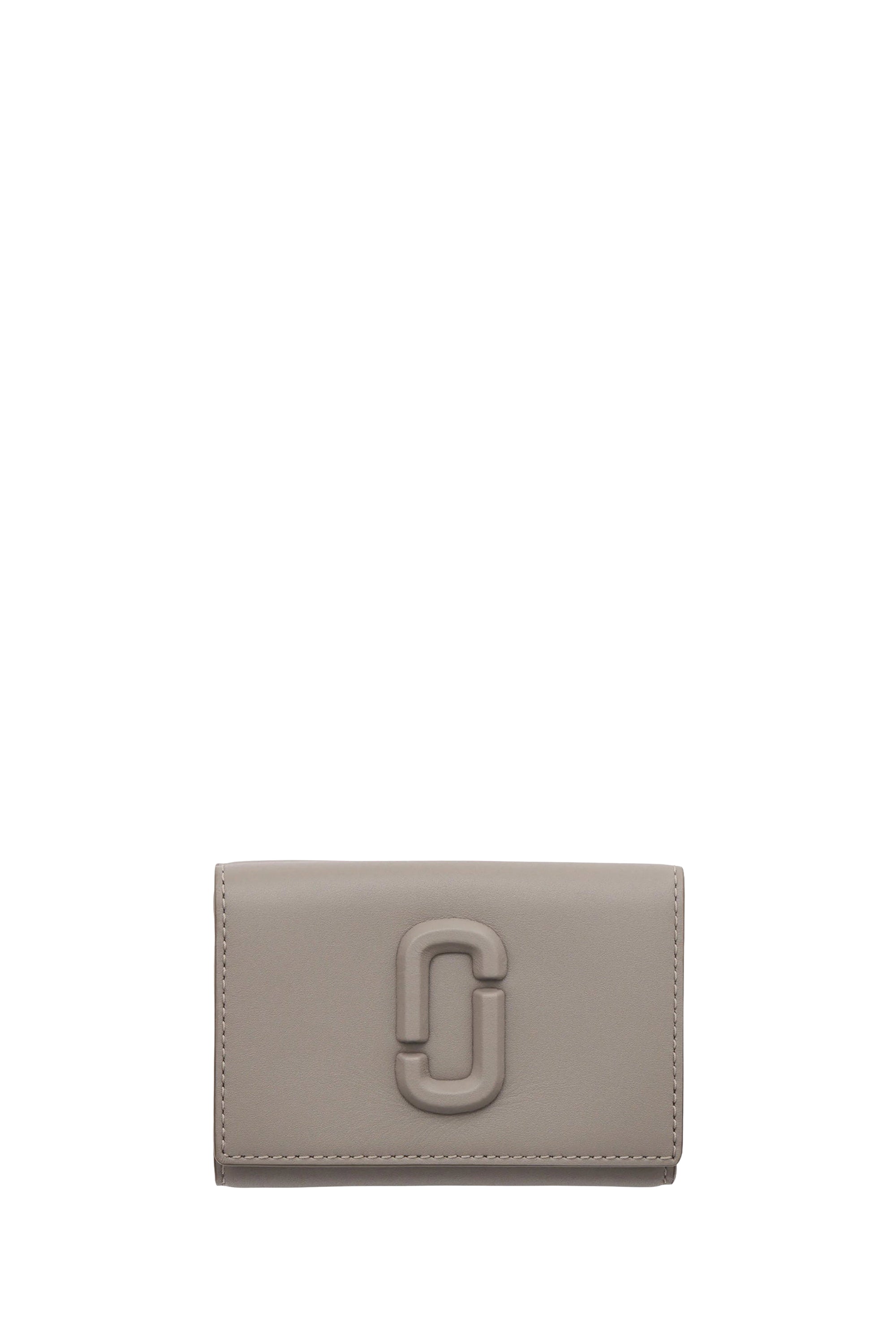 Portefeuille The Wallet en cuir - Cement