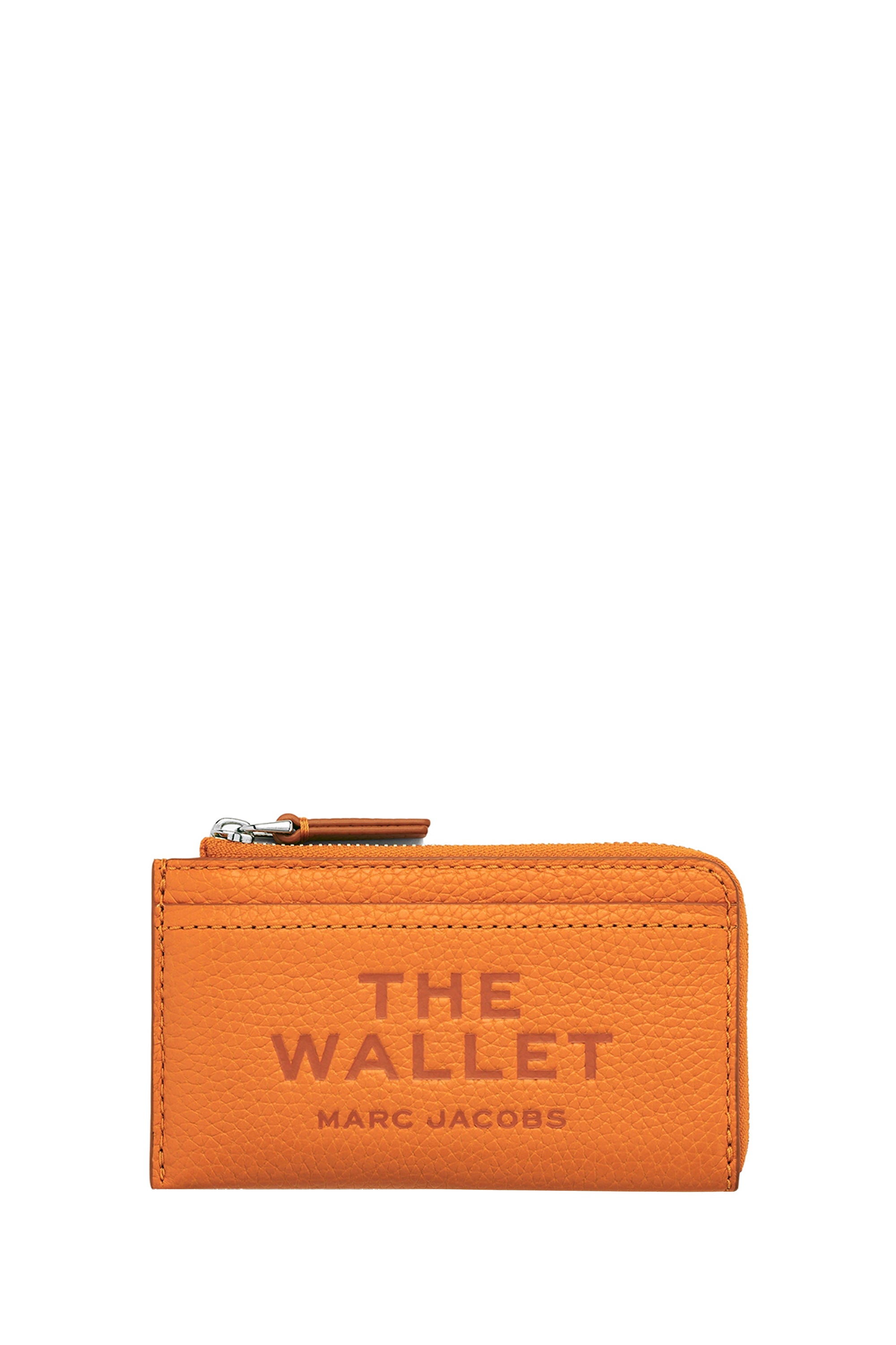 Portefeuille The Wallet en cuir - Tangerine