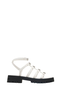 Sandales Kiki Gladiator en cuir - Bright White